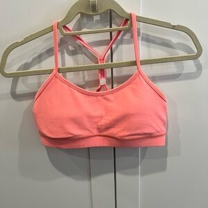 Lululemon Flow Y Nulu bra (bright peach)